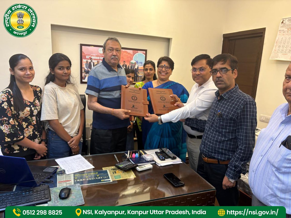 nsi_sugar's tweet image. A MoU has been signed today b/w NSI Kanpur &amp;amp; Diftech technologies PVT Ltd , New Delhi to foster research on carbonation process by designing ‘NSI design carbonation reactor or carbonate precipitator’ .

@fooddeptgoi @JoshiPralhad 

#nsikanpur #diftech #carbonationreactor #mou