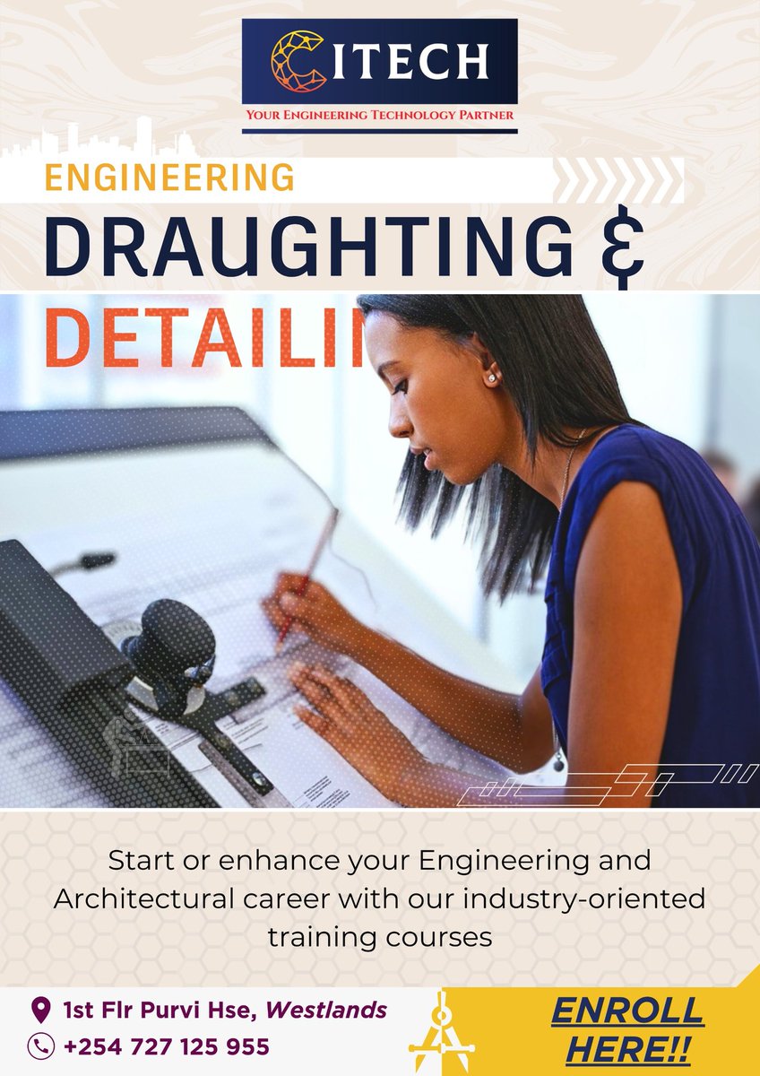 Citechke's tweet image. Good morning to you all!😃
We hope you are well rested. 🙏
Another week starts meaning another day to excel and improve 💪
Introducing Autocad training on 18th Nov from 1pm to 4pm
For more info, call us on 0727125955

#engineering #design #CITECH #TrendingNow
