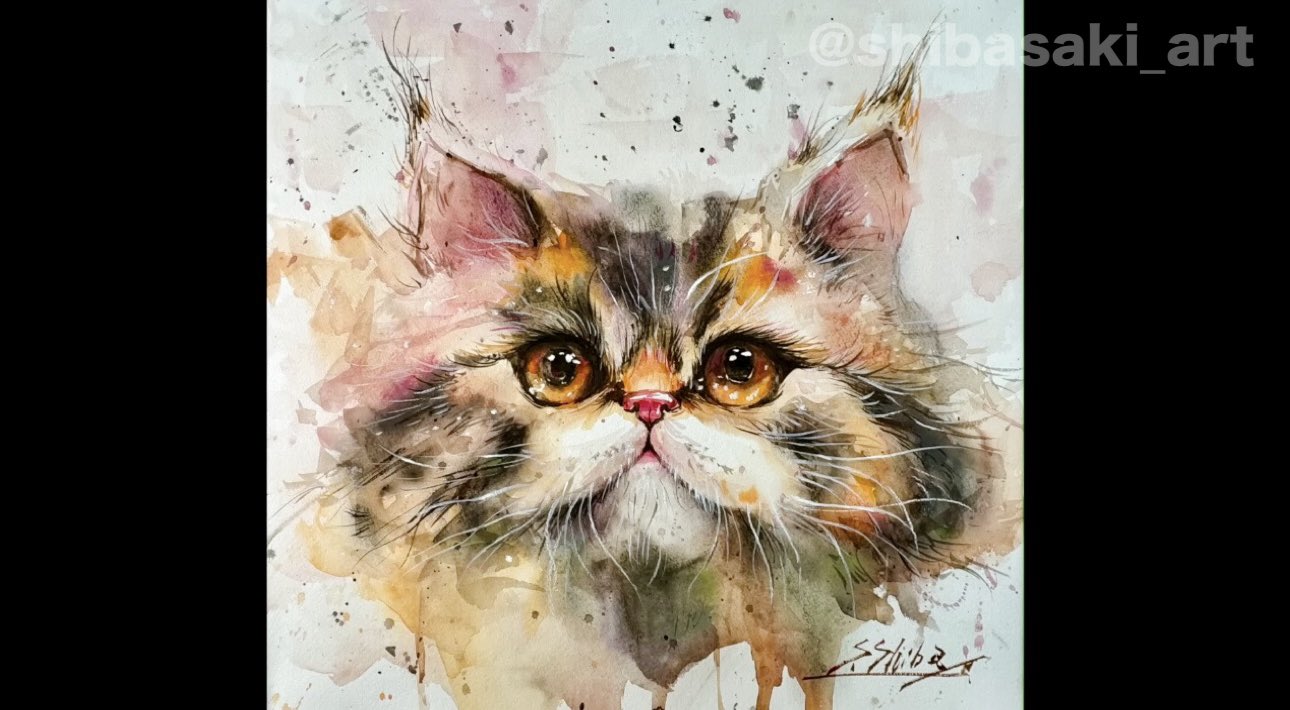 Watercolor by Shibasaki🎨柴崎春通 on X: 