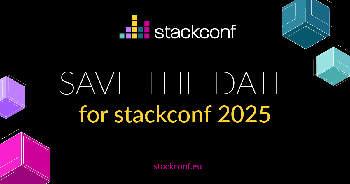 NetwaysEvents's tweet photo. #stackconf is back!
Mark your calendars for April 29 &amp; 30 for a deep dive into the latest #cloudnative and infrastructure solutions!
https://t.co/OSHLBhPNz3 https://t.co/RtcBknBh1K