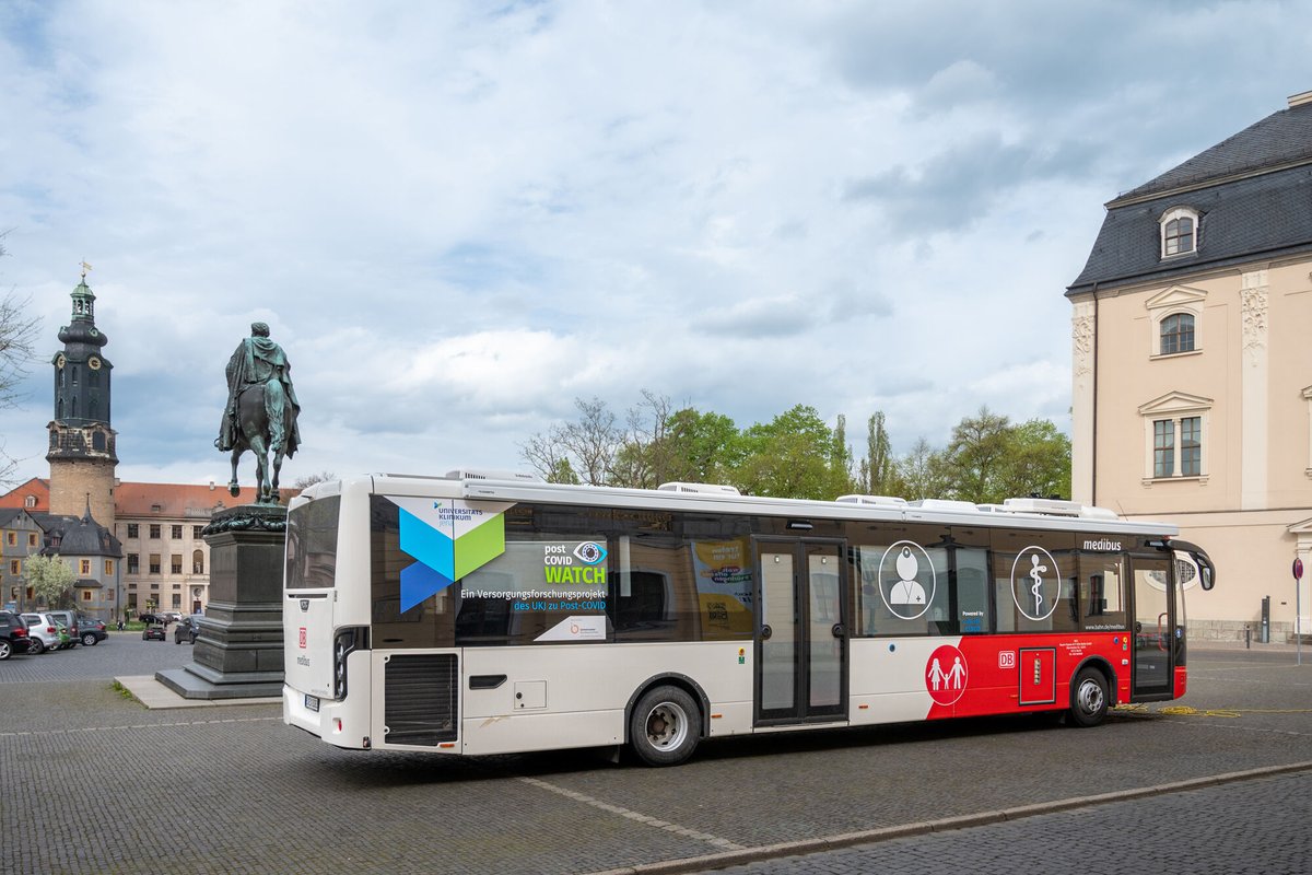 Noch immer großer Behandlungsbedarf bei #PostCOVID: Der #PostCOVIDBus im unserem #WATCHProjekt ist seit 1 Jahr in #Thüringen unterwegs – eine Zwischenbilanz: t1p.de/y43ck