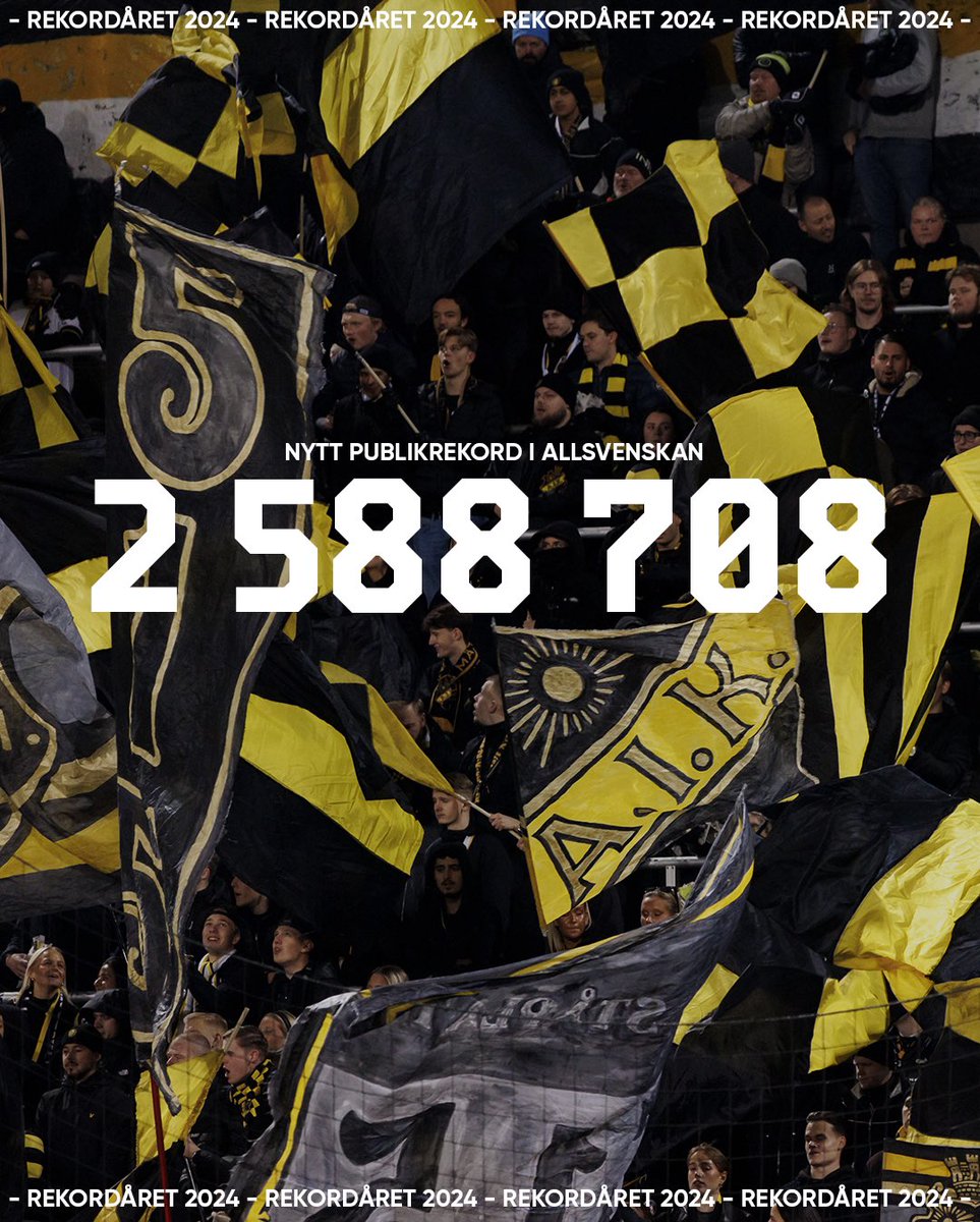 AllsvenskanSE's tweet photo. 💥 Vänner, vi har ett nytt publikrekord! https://t.co/A8OXBbIFmv