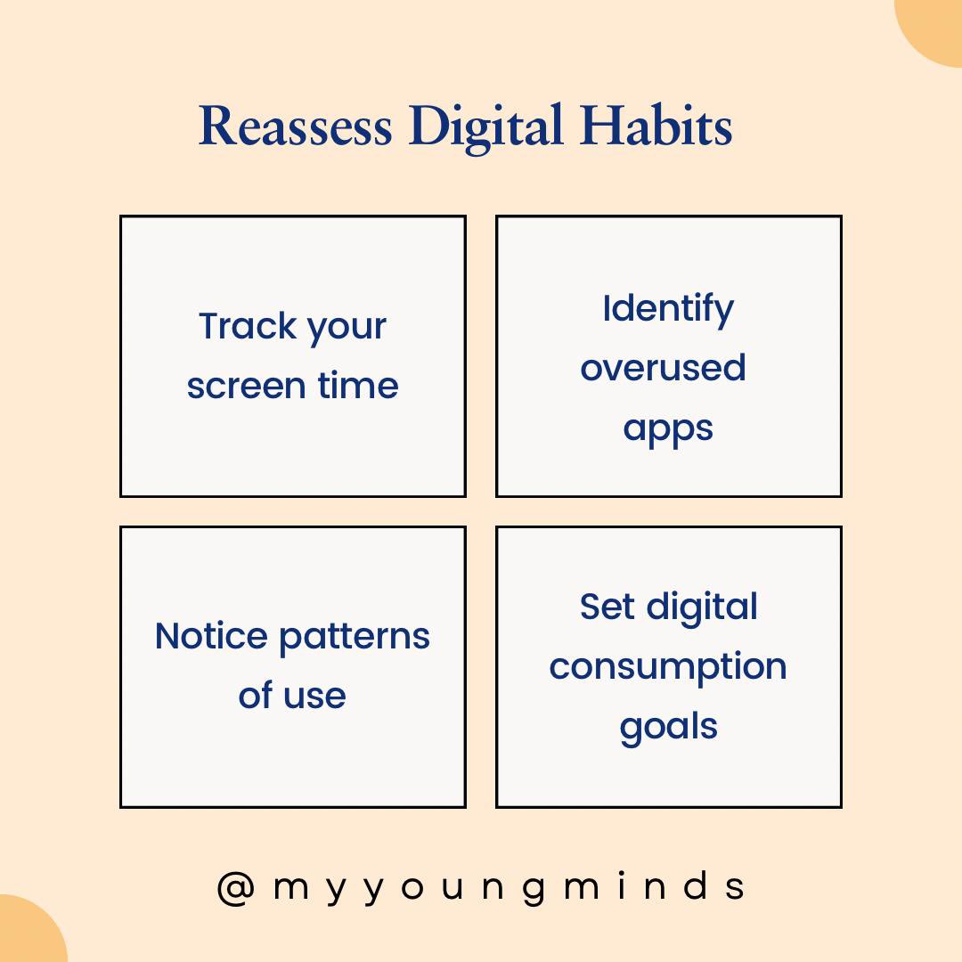 myyoungminds's tweet photo. Part 1:
Maintaining a balanced digital life is all about finding harmony between staying connected and taking time for yourself. It’s about setting healthy boundaries, reducing screen time, and prioritizing real-life experiences. Remember, it’s okay to unplug, recharge, and enjoy the present moment. Let’s create a mindful digital routine that supports both our well-being and our connections. 🌿📱✨ #DigitalDetox #HealthyBalance #MindfulLiving #MentalWellbeing