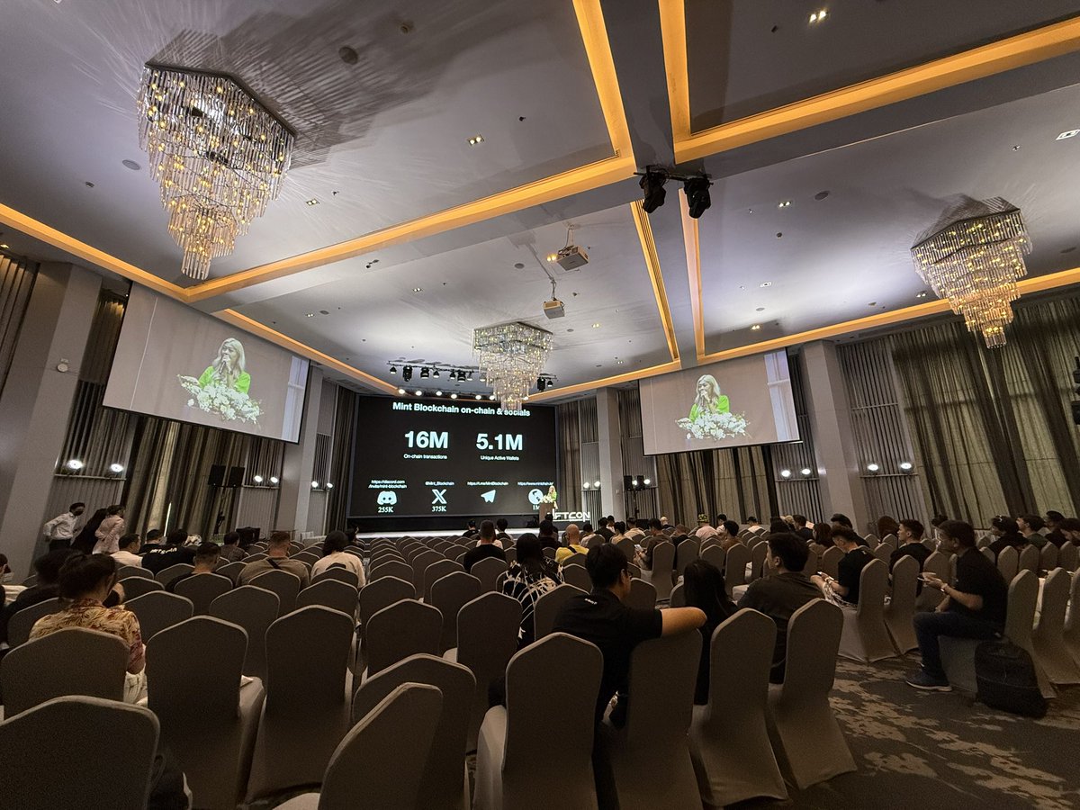 Mint_Blockchain's tweet photo. Our Ecosystem Lead, @Rose_Quannn is live at @NFTCON_ORG sharing everything about Mint Blockchain and NFTs 🍀

Who’s tuning in? 👀👇 #DevCon2024 https://t.co/dEF6KUGziy