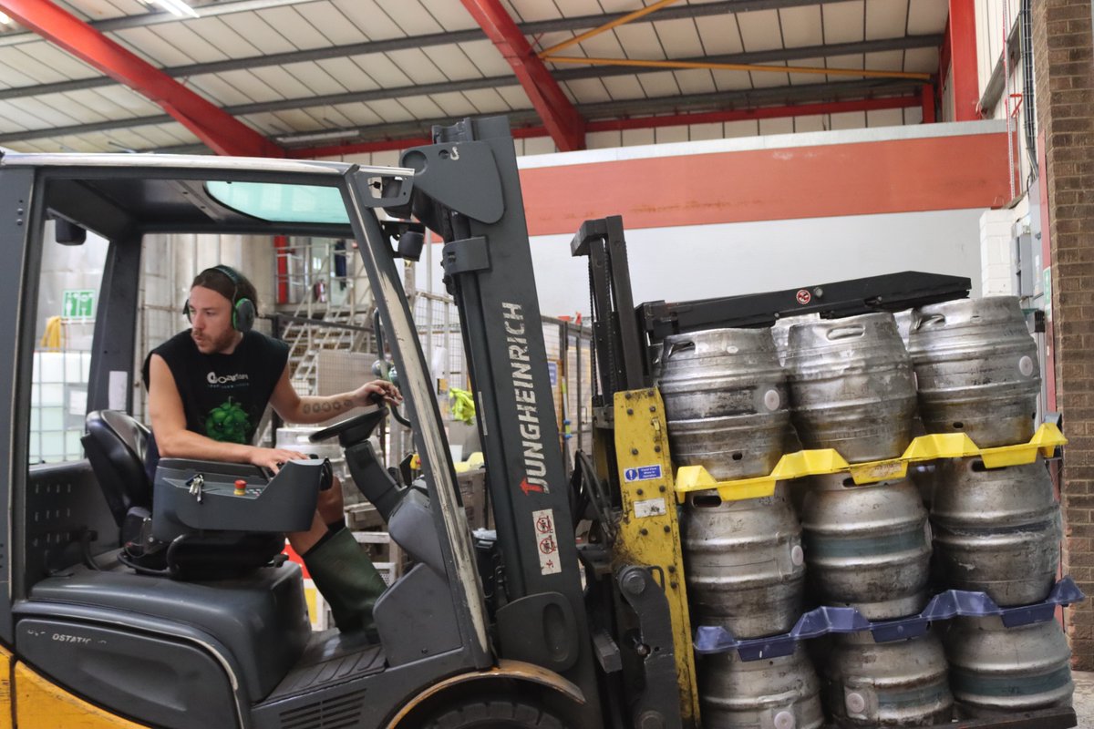 Monday morning and we're raring to go! Someone's got to keep the pubs well stocked.
