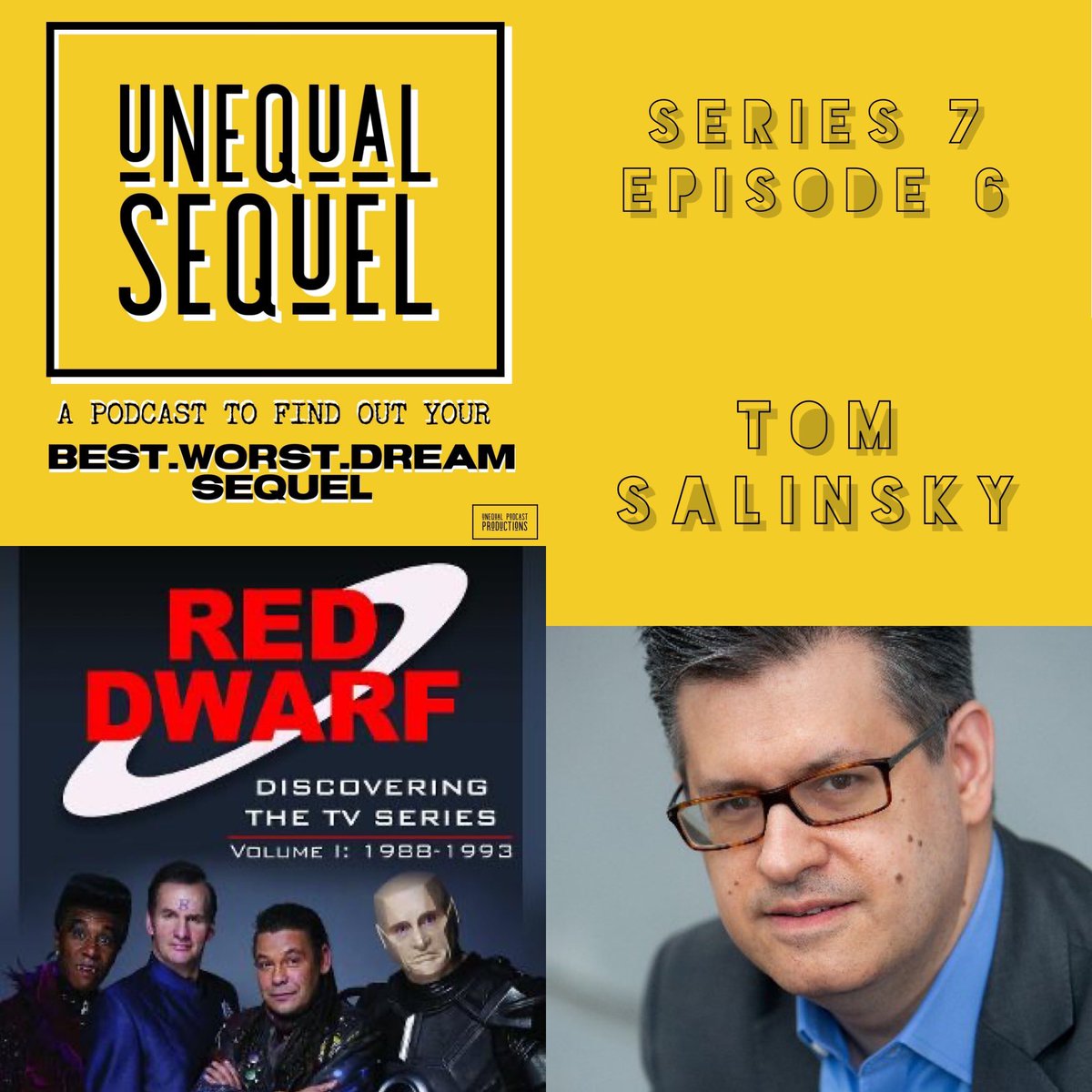 Unequal Sequel (@unequalsequel) on Twitter photo 🚨Series 7 - Episode 6🚨
<a href="/tomsalinsky/">Tom Salinsky</a> tells us his best, worst and dream sequel. Tom is a brilliant Author and Podcaster you may know him from his sublime podcast Best Pick or maybe from his books about Red Dwarf and Star Trek amongst other things.
pod.fo/e/28086c 🚨Series 7 - Episode 6🚨
<a href="/tomsalinsky/">Tom Salinsky</a> tells us his best, worst and dream sequel. Tom is a brilliant Author and Podcaster you may know him from his sublime podcast Best Pick or maybe from his books about Red Dwarf and Star Trek amongst other things.
pod.fo/e/28086c