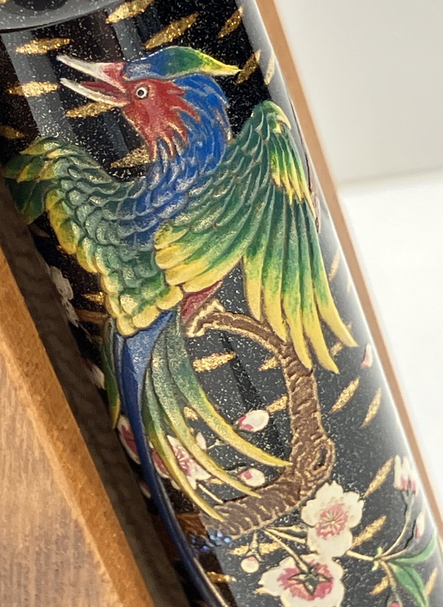 4階万年筆】#Namiki #Emperorcollection #枝垂れ桜に楽鳥 字幅:中字Mが