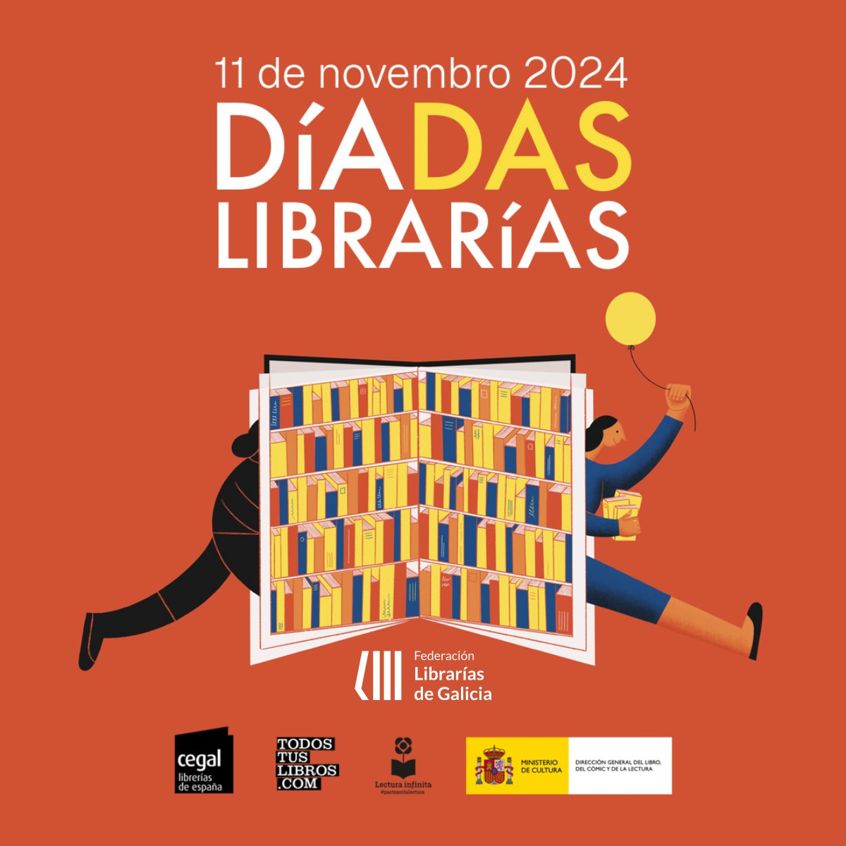 Hoxe, 11 de novembro, é o Día das Librarías 💙📘📘📘 

O noso día, que queremos celebrar convosco: as persoas que nos acompañades a diario, as que mantedes en marcha esta utopía e logrades que sigan abertos estes espazos especiais que poden mudar(nos) as nosas vidas. 

Hoxe tamén