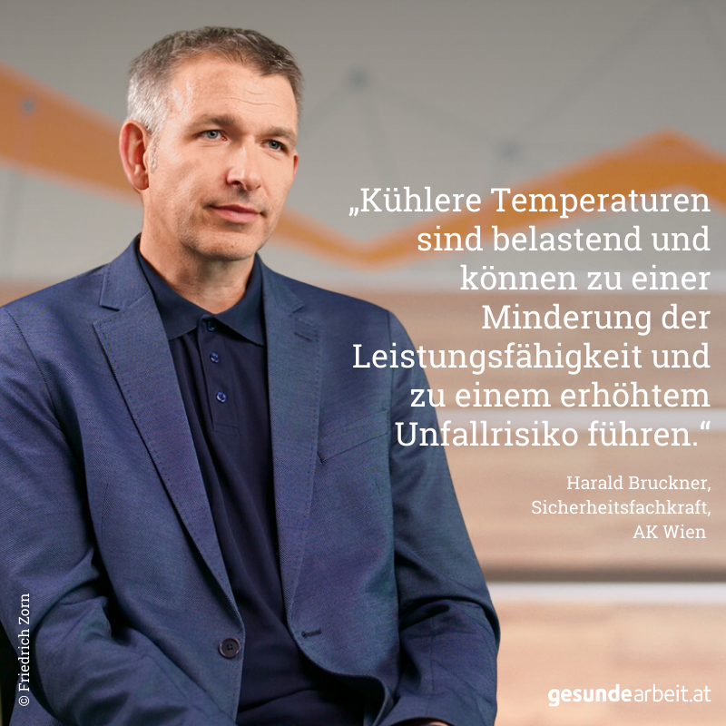 GesundeArbeitAT's tweet photo. Mit sinkenden Temperaturen steigt die Belastung am Arbeitsplatz. ❄️🥶
Ob im Freien oder in Innenräumen: Arbeiten bei Kälte kann die Leistungsfähigkeit mindern und das Unfallrisiko erhöhen.
👉 Arbeitgeber:innen sind in der Pflicht, den Arbeitsplatz sicher und gesund zu gestalten! https://t.co/oNkkGfd14P