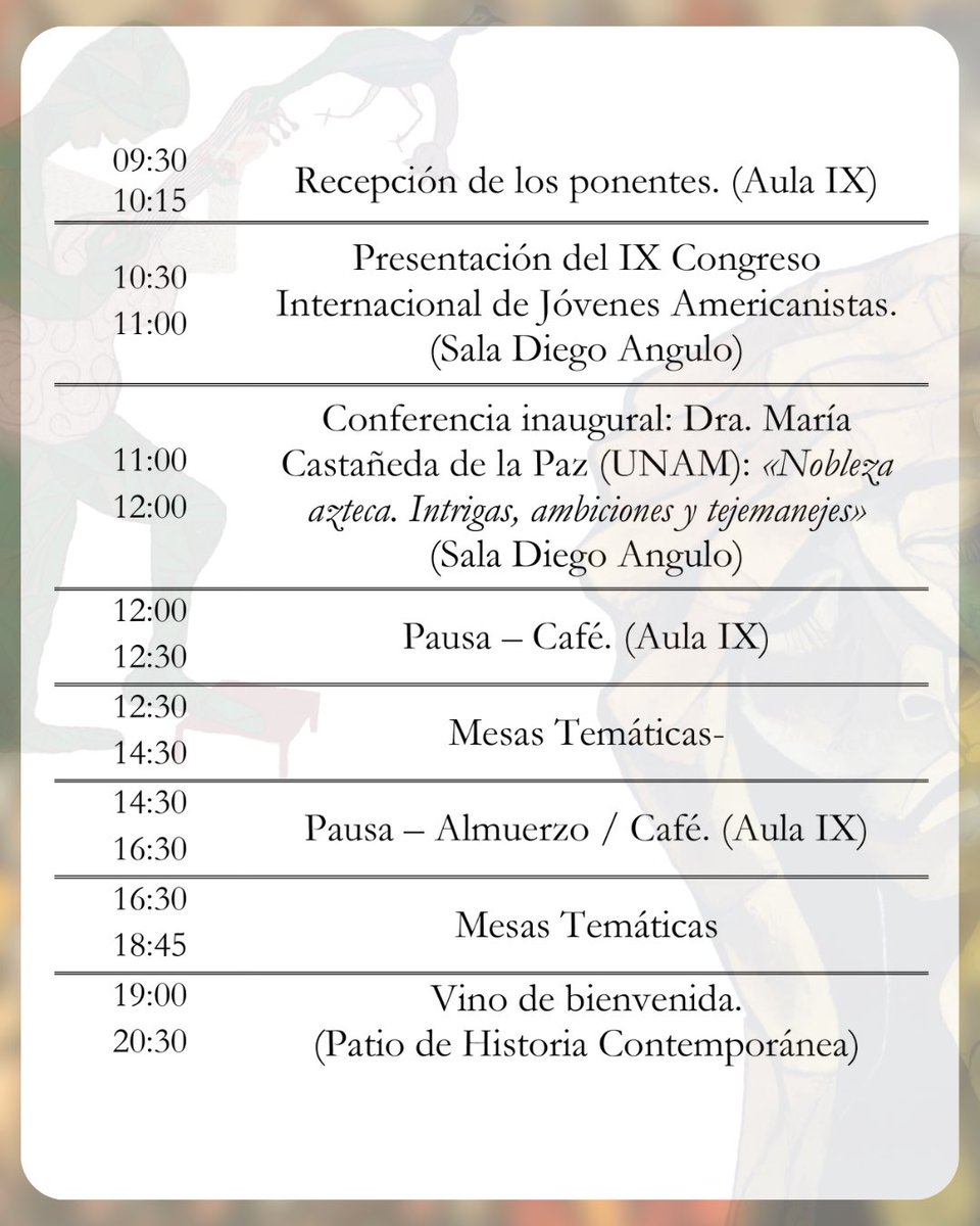 X Congreso Internacional de Jóvenes Americanistas tweet media