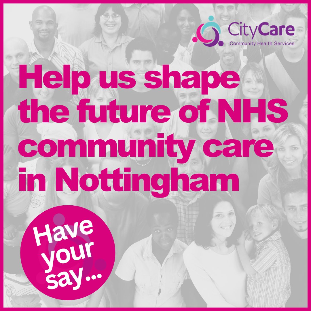 As we develop our long-term strategy for 2025 and beyond, we are keen to hear from the people of Nottingham about the shape of the city’s NHS community health care services.
Click here to complete the survey:  ow.ly/YPXN50TUboo
