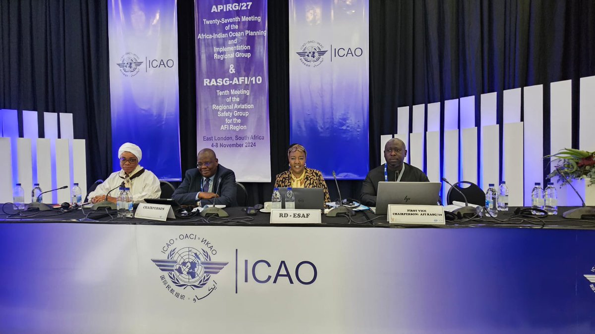 I am glad to report that the 10th Regional Aviation Safety Group for Africa (RSG-AFI/10) meeting in South Africa was successful.

As Chair, I was honored to lead discussions on enhancing Africa's airspace monitoring and receive updates on the Africa Flight Procedure Program.