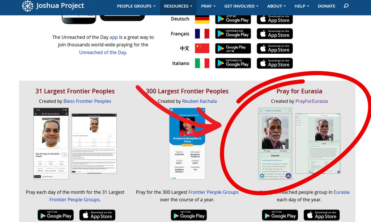 prayforeurasia's tweet image. We are truly grateful to @jpunreached for sharing and featuring our app on their resources and app page! 🙏 If you haven't downloaded it yet, you can find us on Google Play or the App Store: Pray for Eurasia. 

#PrayForEurasia #AppFeature #unreached #greatcommision #missions