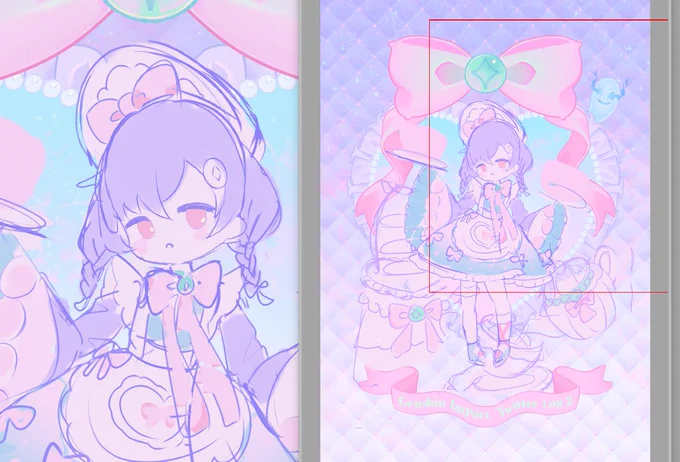 ログ本表紙のラフ…^ᴗ.ᴗ^  