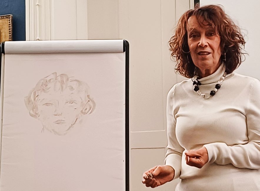 I had a fabulous time at the College of Psychic Studies weekend of Divination &amp; the Esoteric. The photo shows June-Elleni Laine demonstrating spirit portraiture on Saturday morning. <a href="/Psychic_Studies/">College of Psychic Studies</a> #witchcraft #psychic #London  badwitch.co.uk/2024/11/colleg…