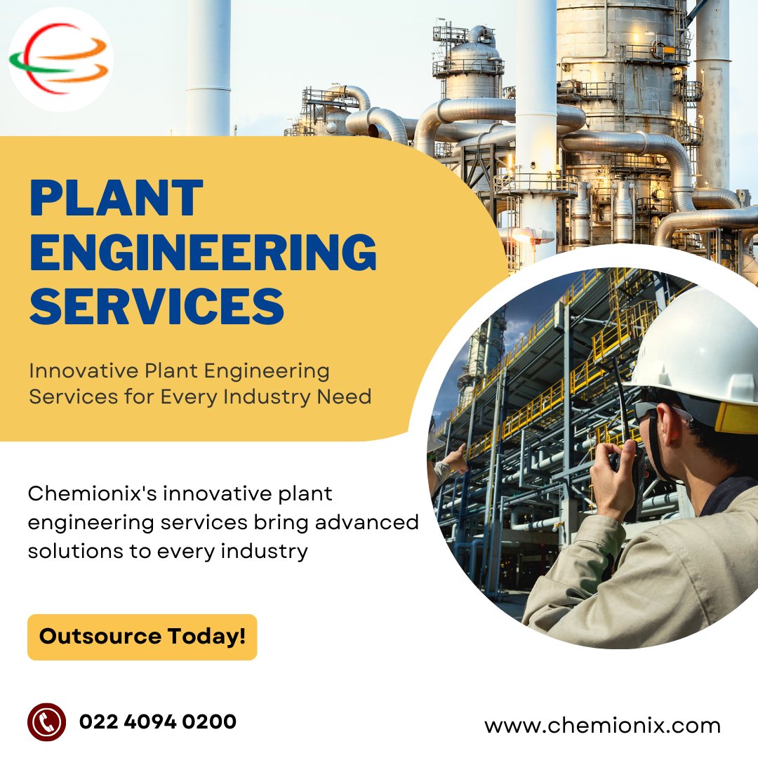 chemionix's tweet image. Get the best in plant engineering with Chemionix! We provide industry-focused, innovative solutions to streamline your operations. Contact us today!
Visit: bit.ly/3RadDvZ
.
.
#chemionix #plantengineering #plantengineeringdesign