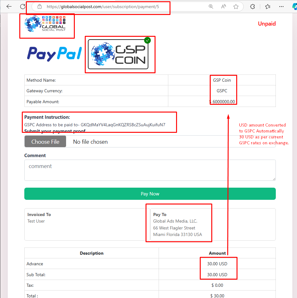 GSP Coin tweet media