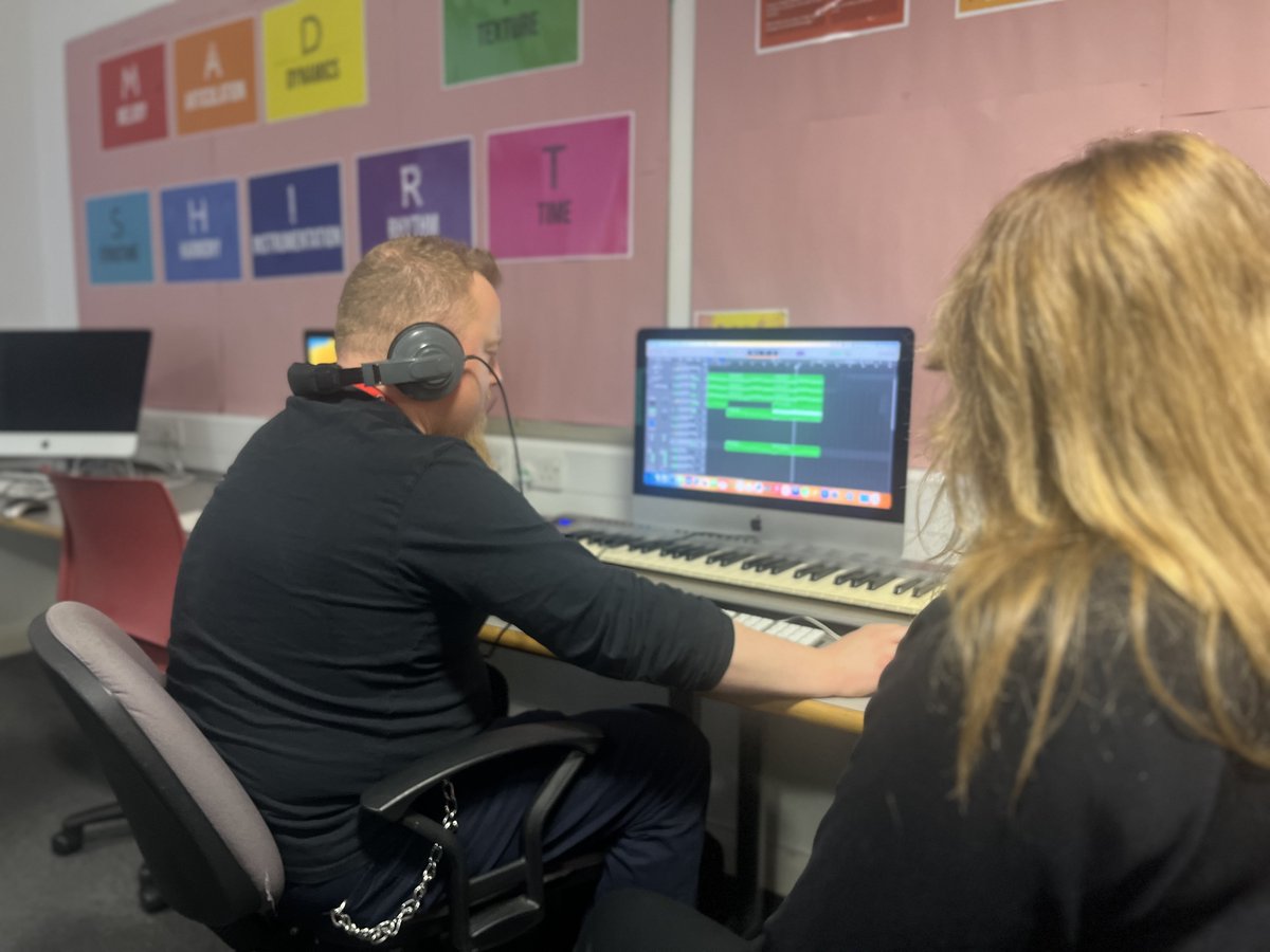 As part of GCSE Music, students are asked to compose music to a film using Apple Logic Pro @morpethsch <a href="/morpethmade/">Morpeth MADE</a>