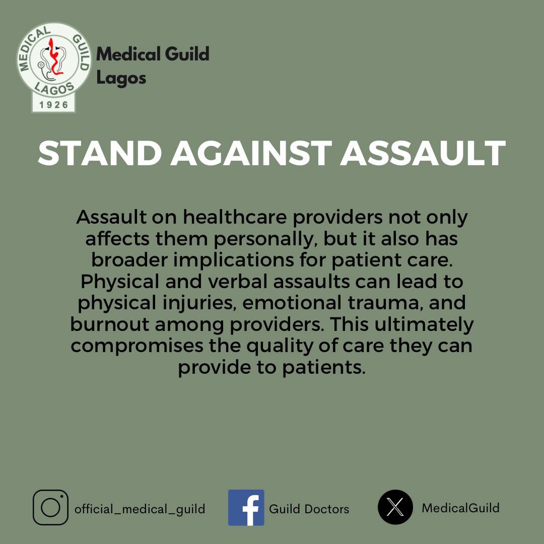 MedicalGuild's tweet photo. Itโs a new week. Let us all stay together and fight against assault in the workplace.
#medicalguild #guilddoctors https://t.co/1o5eiQEtKZ