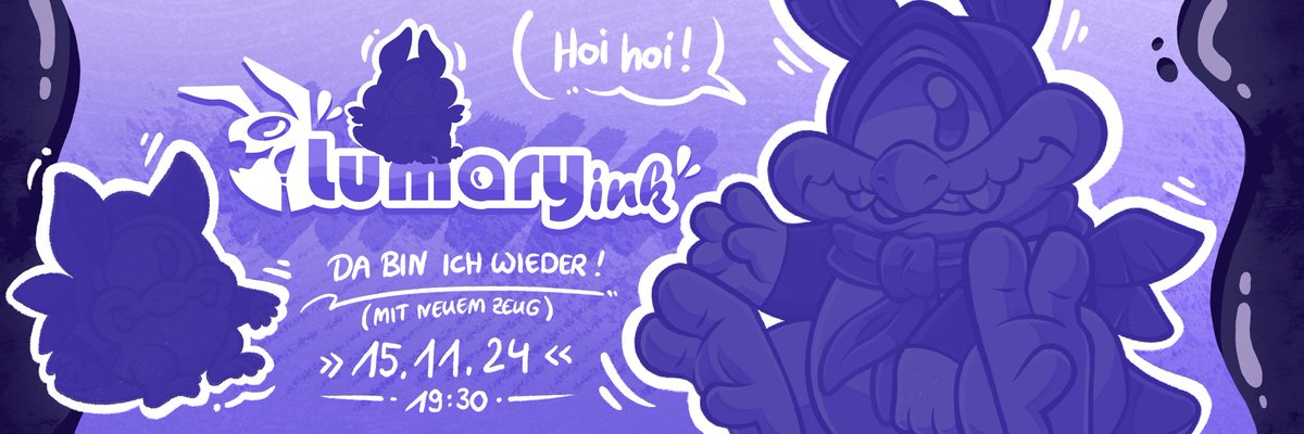 Lumary_ink's tweet image. Hoi hoi, na? 
Lang ist es her, aber da bin ich wieder!
Am kommenden Freitag um 19:30 wird endlich mal wieder was live gekritzelt. Und das mit neuem Overlay und 3 neu gezeichneten png+tubern. Ich freue mich auf euch und einen gechillten Artstream! Bis dahin! 🙌

#GERVtuber