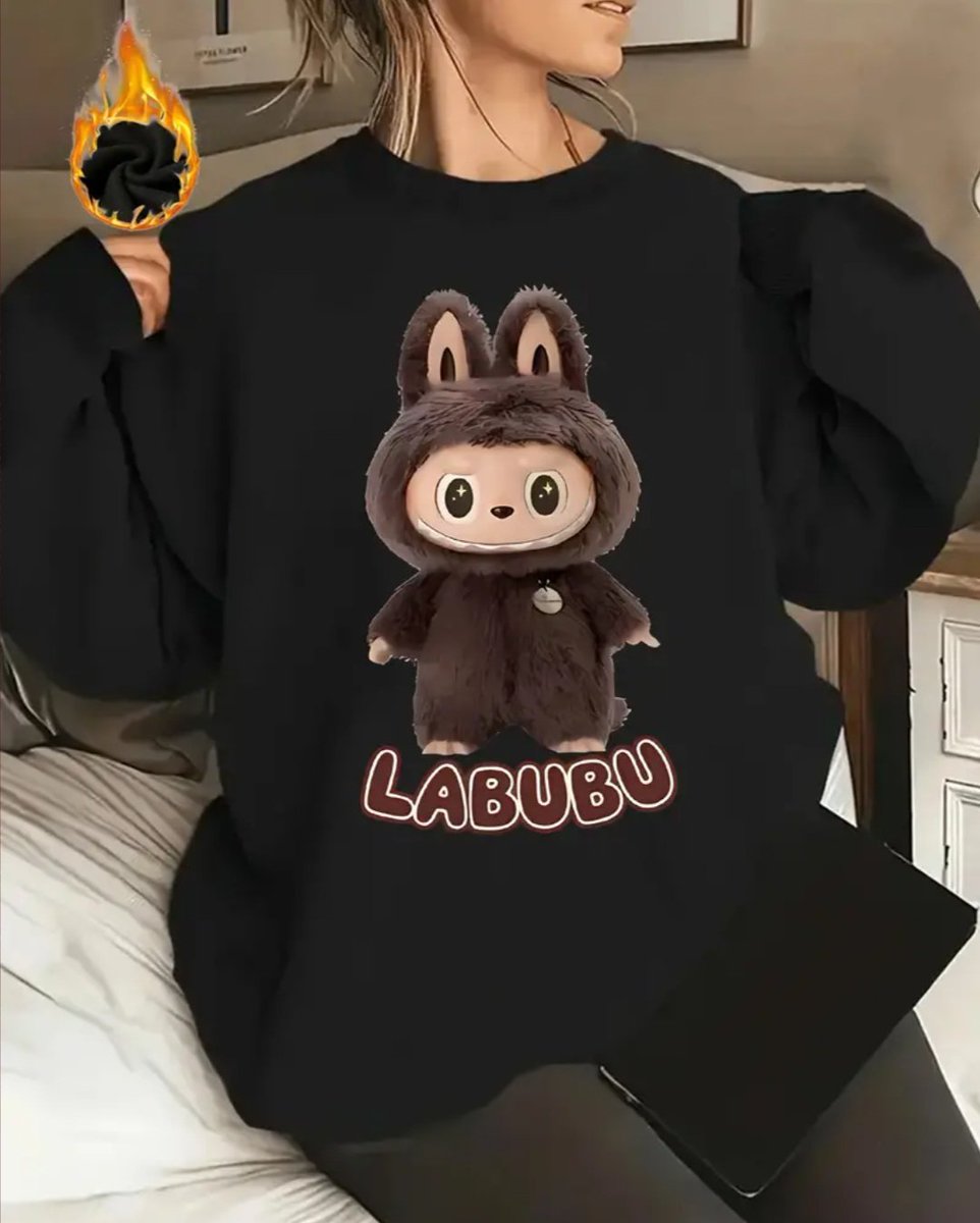 Shopsmartph_24's tweet image. 1pc Elegant Y2K Cartoon Rabbit Print Long Sleeve Crew Neck Pullover Sweatshirt for Women, Polyester Knit Fabric with Slight Stretch, All-Season Casual Sportswear

Order here 🛒 share.temu.com/Ha6WkgEMzOA

#labubucollection #pulloversweater #fashion #fashionstyle #shopping #temufinds
