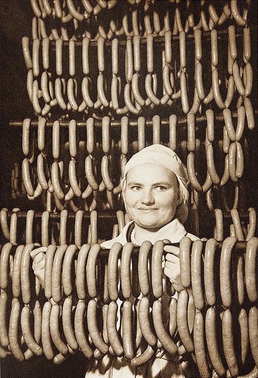 Sausages made at the Tallinn Meat Processing Plant, Estonian SSR, 1950s