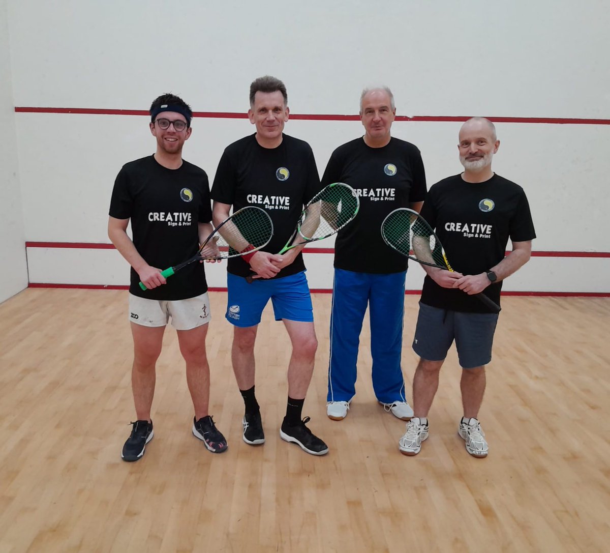 This season we have 8 teams playing across 3 divisions in the <a href="/HISA_Squash/">Highlands & Islands Squash Association</a> leagues. Teams are sponsored by local businesses which is much appreciated!

Here are Creative Sign &amp; Print playing in Division 1 - big thanks to team sponsor for your support!