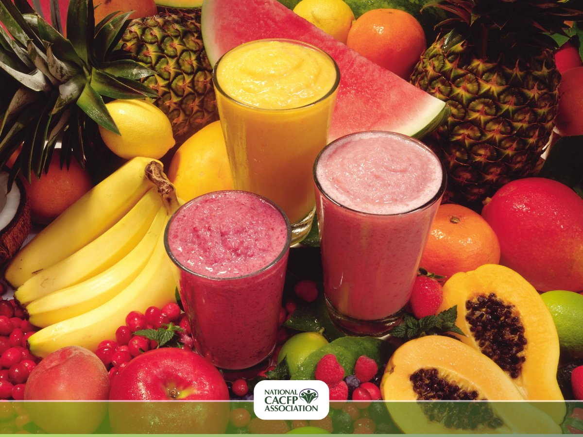 #CACFP Meal Pattern Reminder: Pureed fruits credit as juice when served in a smoothie.