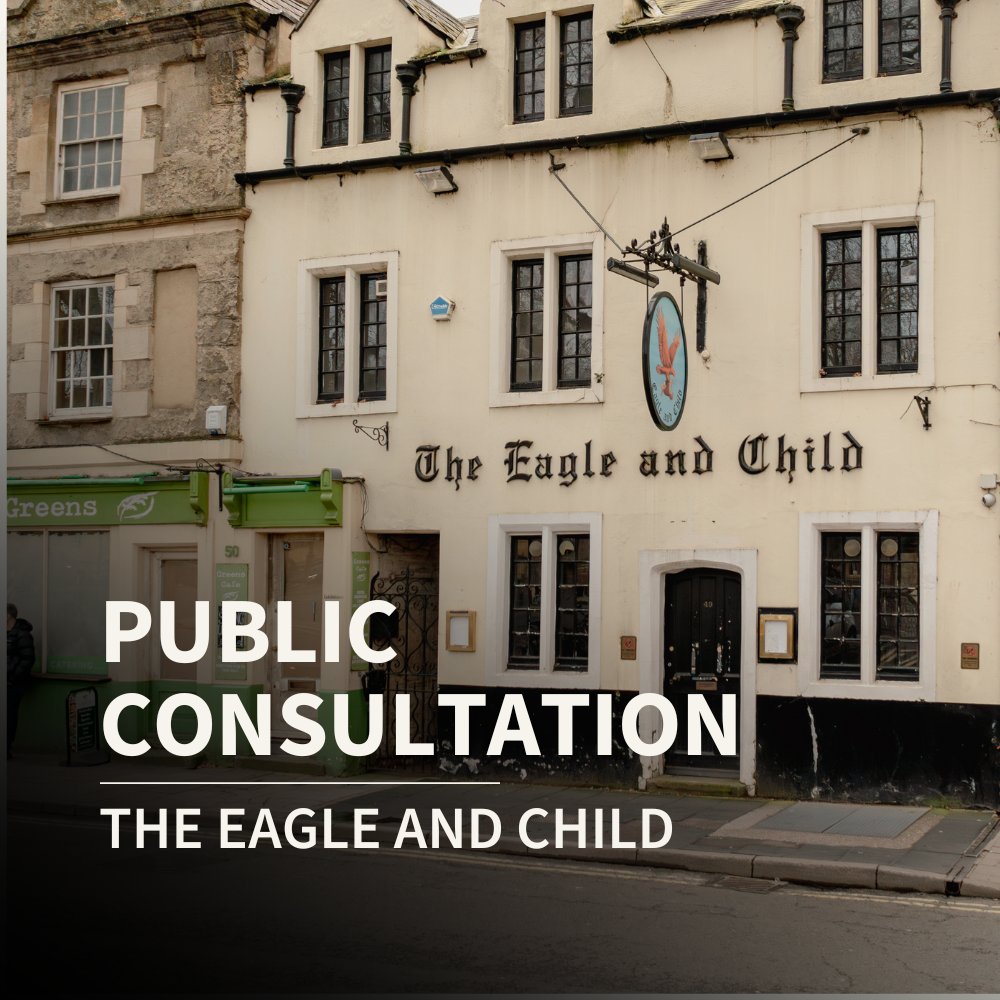 EITOxford's tweet photo. 🎉 Last year EIT purchased the iconic and much loved Eagle and Child pub in the city centre of Oxford.

✍  For over 300 years, this venue has played host to some of Oxford's greatest minds, including C.S. Lewis and J.R.R. Tolkien, members of the Inklings writers group, who regularly met to discuss literature, philosophy and culture.

🏗️ With designs led by Norman Foster @FosterPartners , EIT plans to preserve, refurbish and reopen the Eagle and Child, maintaining its use as a treasured public house and continuing its legacy as a space for people to come together and collaborate.

📅 If you would like to find out more about our exciting plans, please come to our public consultation meeting at St John’s College, everyone is welcome!

Thursday 21st November
2pm – 7:30pm (drop in)
The Garden Quad
Reception Room
St John’s College
Oxford
OX1 3JP