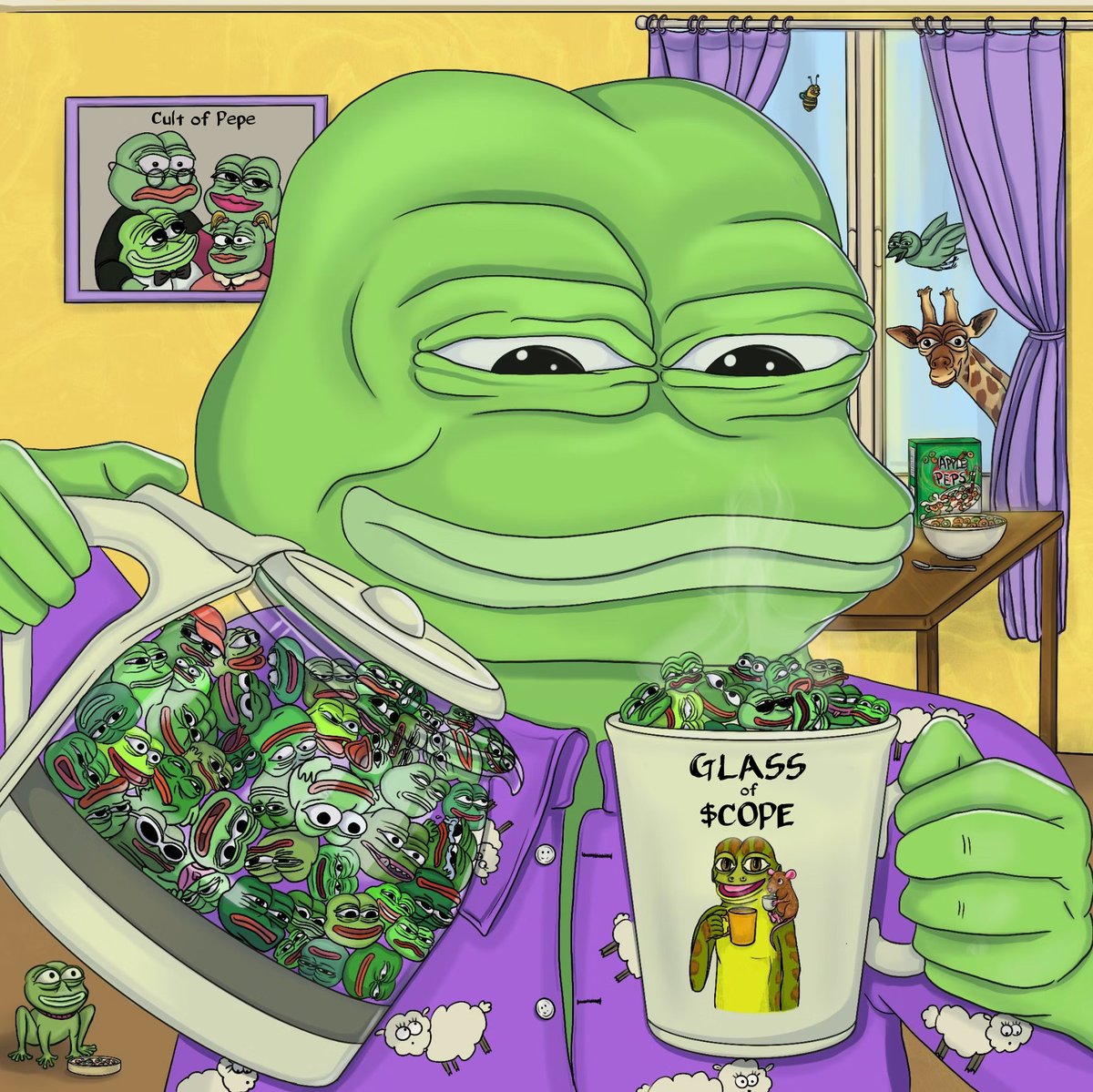 glass of cope keeps the vision clear.

think you’ve got what it takes? it’s time to hop in.

🐸