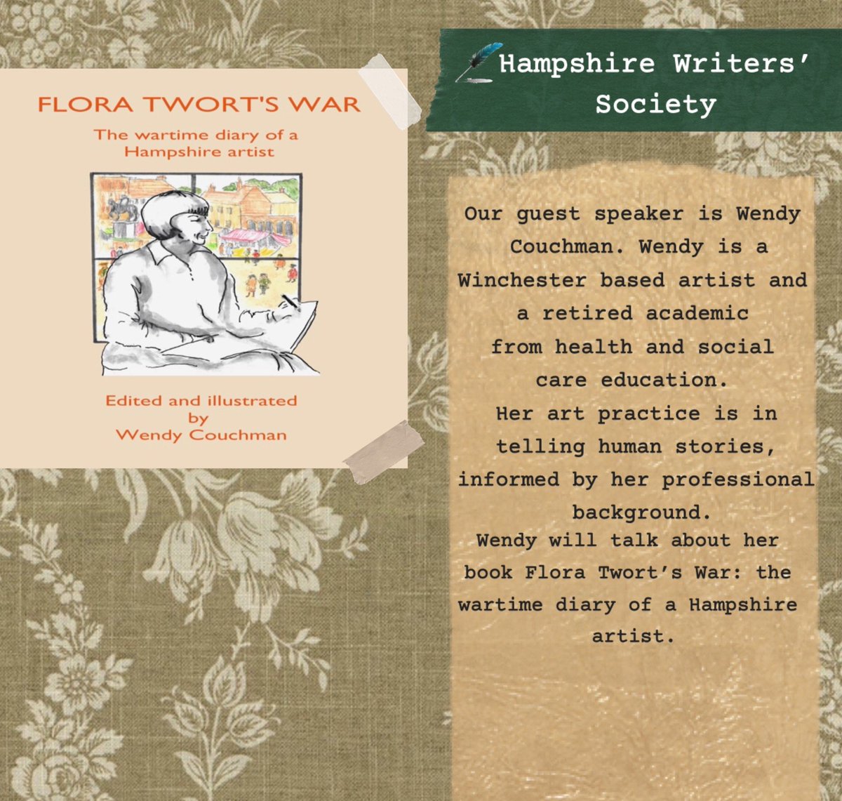 The meeting is on Tuesday November 12th at the Tower Arts Centre. Come along from 7:00pm. Talks start at 7:30pm.