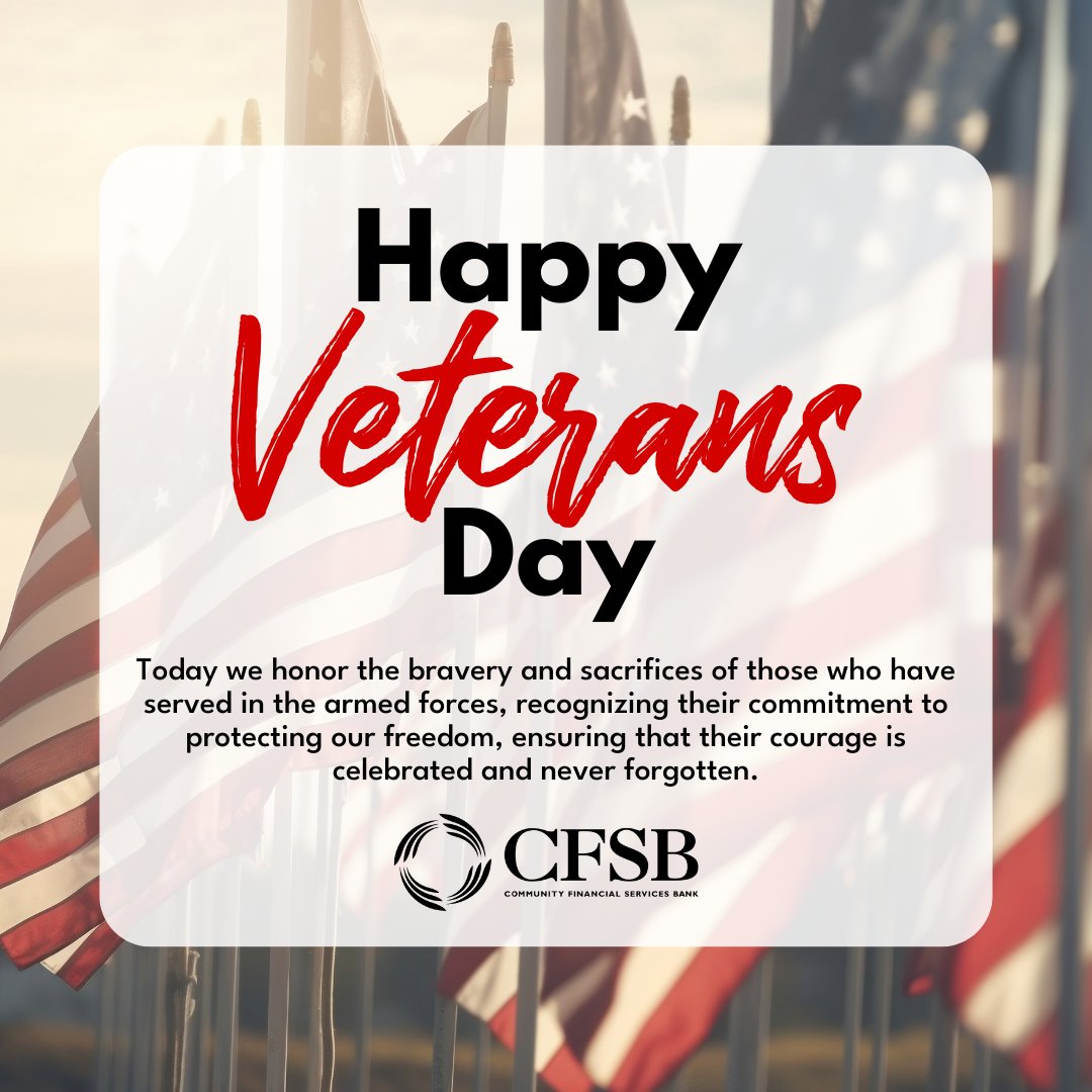 We will be closed today, 11/11/24, in observance of Veterans Day. We will reopen tomorrow at our normal hours.