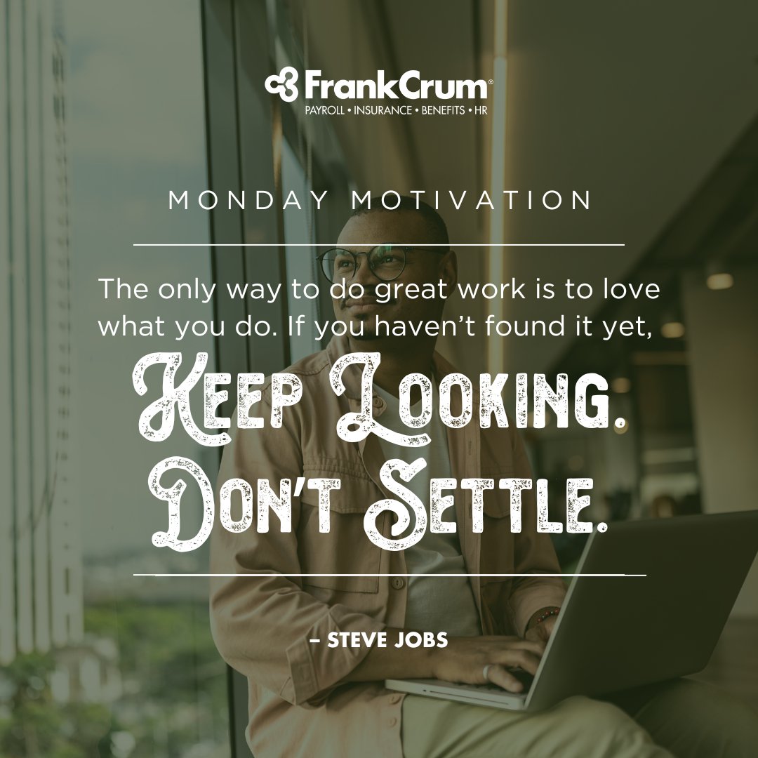 Stay inspired this #MotivationMonday! Doing what you love can transform “just a job” into something meaningful and fulfilling. If you’re still searching for that fit, keep going! Your passion and dedication will lead you there. #WorkWithPurpose #MondayMotivation #DontSettle