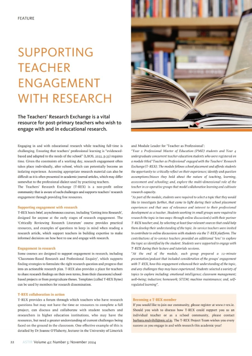 T-REX (@educationtrex) on Twitter photo 👩🏫Post-primary Teachers and School Leaders 👨🏫
We invite you to read our recent publication in this month's ASTIR magazine linked here: asti.ie/news-campaigns…
Thanks to Dr Joanne O'Flaherty <a href="/OflahertyJoanne/">Joanne O'Flaherty</a> for the invaluable contribution!
<a href="/SchoolOfEd_UL/">School of Education</a> <a href="/MICEducationFac/">Faculty of Education, Mary Immaculate College.</a> 👩🏫Post-primary Teachers and School Leaders 👨🏫
We invite you to read our recent publication in this month's ASTIR magazine linked here: asti.ie/news-campaigns…
Thanks to Dr Joanne O'Flaherty <a href="/OflahertyJoanne/">Joanne O'Flaherty</a> for the invaluable contribution!
<a href="/SchoolOfEd_UL/">School of Education</a> <a href="/MICEducationFac/">Faculty of Education, Mary Immaculate College.</a>