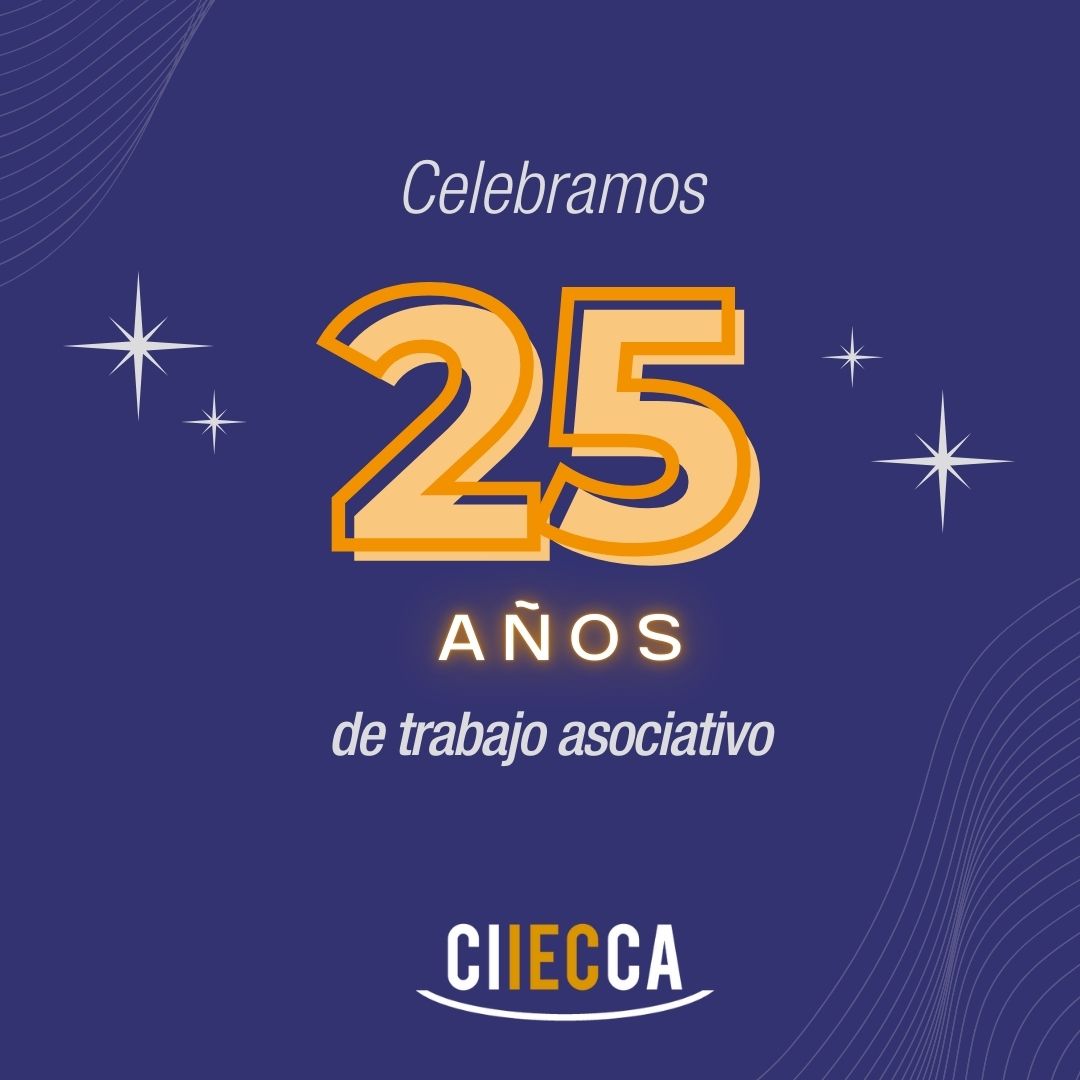 🎉 ¡CIIECCA cumple 25 años! 🎉  
25 años impulsando la competitividad del sector tecnológico, formando talentos y fortaleciendo nuestra comunidad. ¡Gracias por ser parte de este camino! Sigamos avanzando hacia un futuro lleno de oportunidades. 🚀