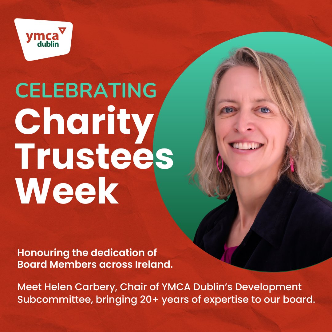 It’s #CharityTrusteesWeek! We’re celebrating the dedication of trustees like Helen Carbery, helping expand YMCA Dublin’s impact. Learn more: ymca.ie/celebrating-ch…
#TrusteesWeekIrl