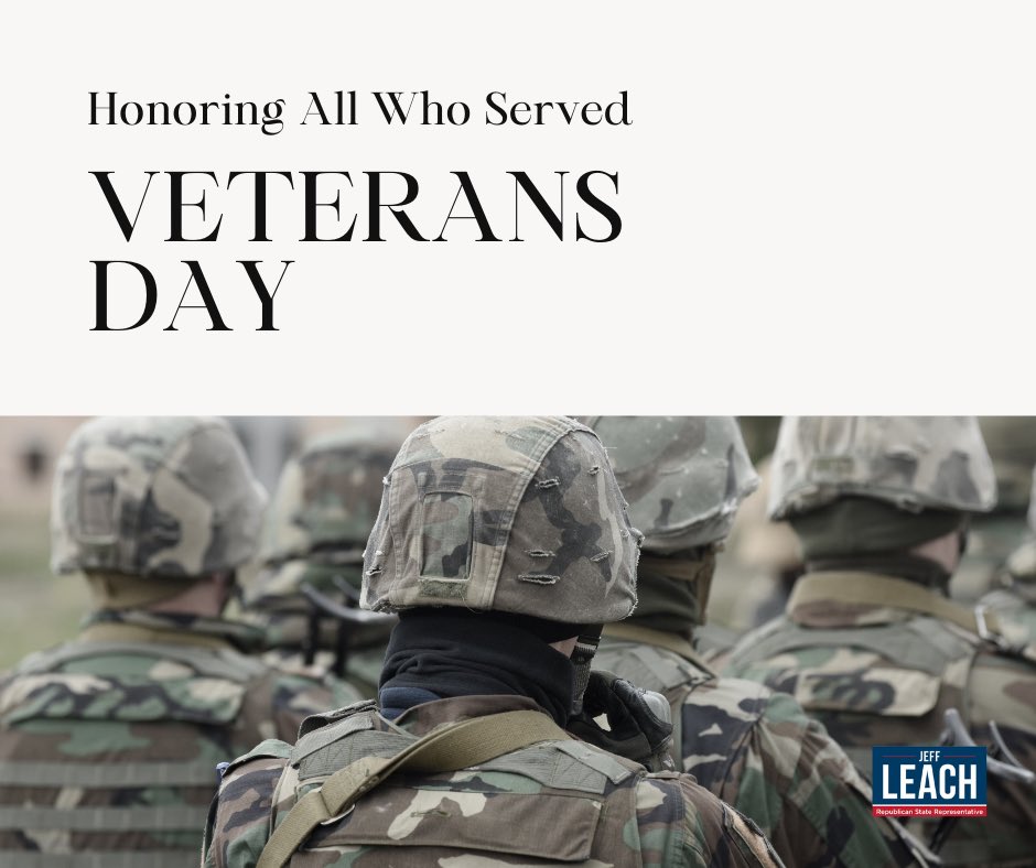 Today, we honor our nation’s veterans – the heroes who have answered the call of duty to defend our freedom. Their dedication to our country is a reminder of the strength of the American spirit. Thank you for your service and sacrifice.