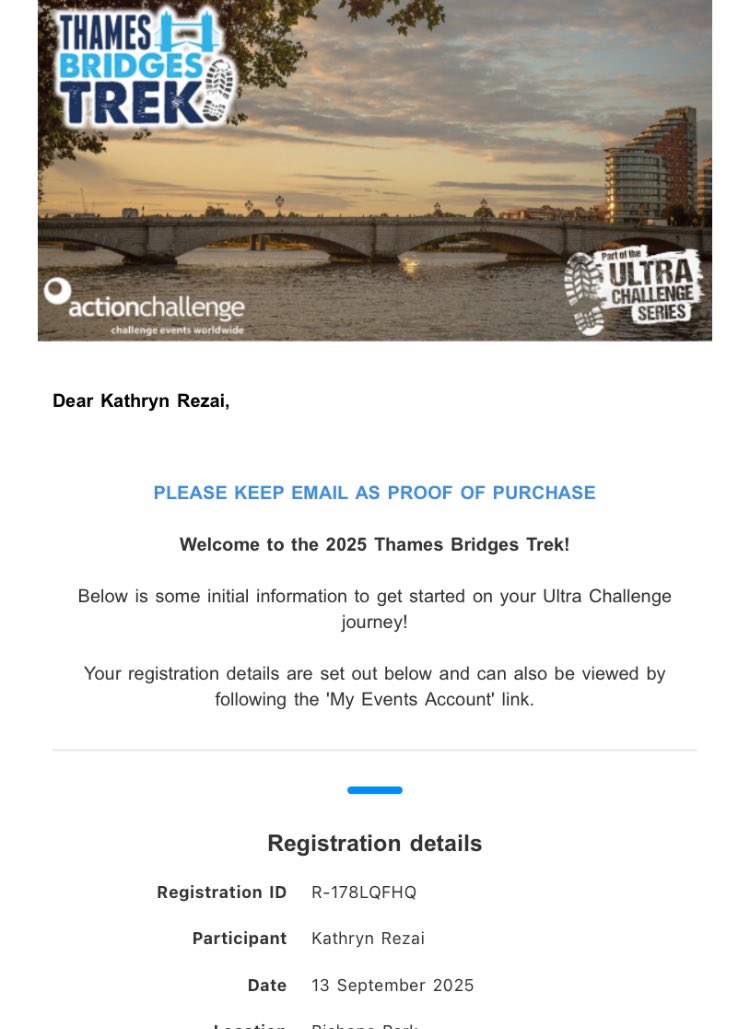 I’m a survivor of a serious &amp; uncommon Lyme Disease, which caused Encephalitis. Im giving back via consenting my case for further research  as well as a sponsored 25K Thames Trek on 13/09/25 - a year to the day I got sick. More on fundraising later! Giving back ❤️ <a href="/encephalitis/">Encephalitis International</a>