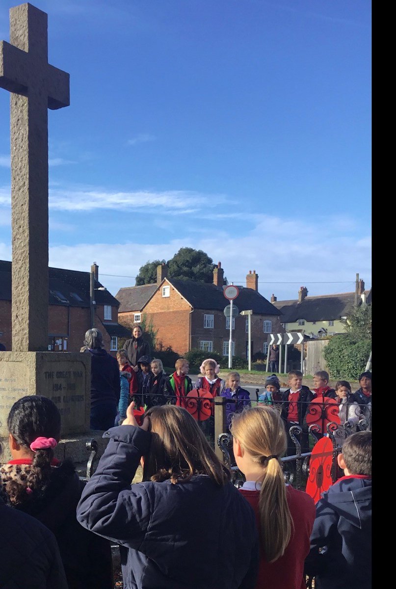 Today, we marked Remembrance Day by walking to the Great Dalby War Memorial. A big thank you to Reverend Jane for leading the service. It’s so important to remember all the soldiers, especially those from Great Dalby, whose names were read this morning. #LestWeForget