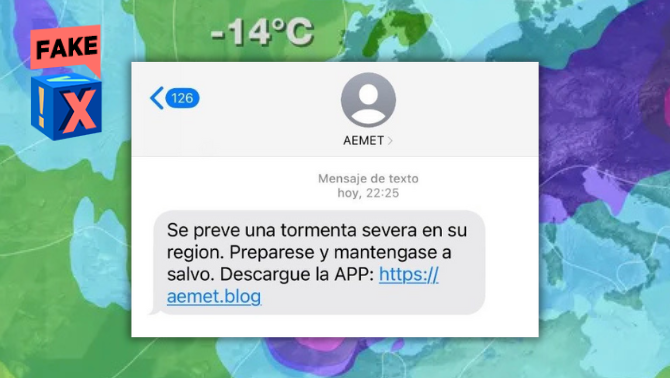 Un SMS fals que avisa de noves pluges suplanta l'AEMET per robar dades dels usuaris 3cat.cat/324/un-sms-fal…