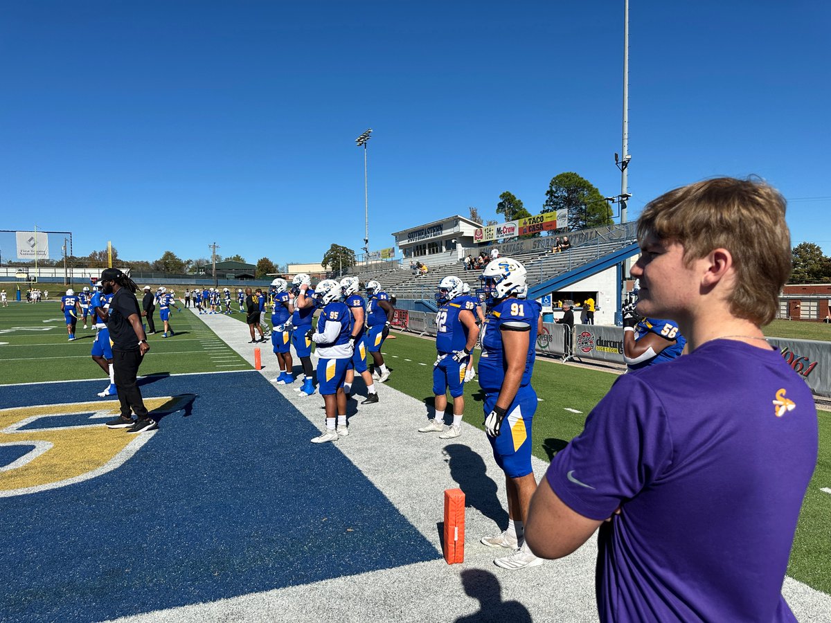 Thank you <a href="/ImCoachE5/">Coach Ellison</a> and <a href="/SavageStormFB/">Savage Storm Football</a> for a great game day visit.  Got to see a big crowd and loved the atmosphere.  Looking forward to learning more about SE football

<a href="/CoachGreenOL/">Karson Green</a>  <a href="/CoachChadRogers/">Chad Rogers</a> <a href="/SangerFB/">Sanger Indian Football</a> <a href="/coachrogers_4/">Coach Chance Rogers</a> <a href="/coach_garcia86/">Zach Garcia</a> <a href="/sports_drc/">DRC Sports</a> <a href="/JohnFields0/">John Fields</a>
