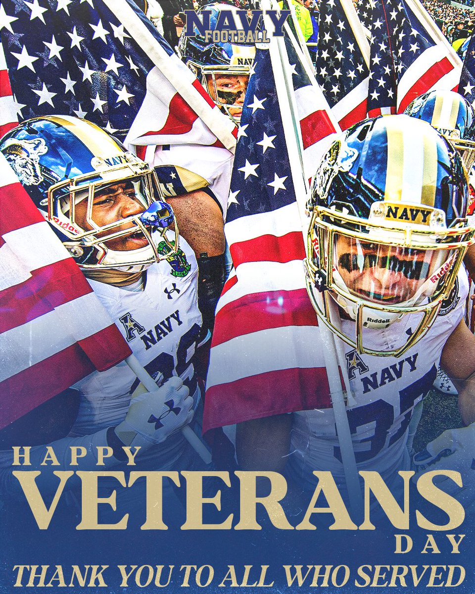 Today, we honor all who have served and continue to serve around the world. 

Thank you.

#GoNavy | #RollGoats