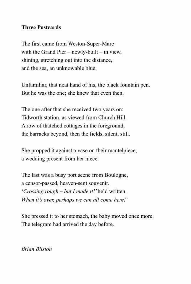 Three Postcards, a poem by @brian_bilston to mark Armistice Day #ArmisticeDay