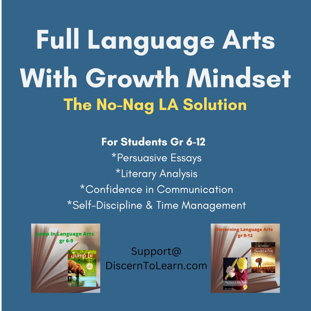 DiscerntoL's tweet photo. You're tired of nagging and grading - tired of the whining and complaining and unfinished work?!

It's time for a Language Arts Mentoring Intervention!

https://t.co/AiZFCQ7UnZ

#discerntolearn #homeschooling #parentsofteensandtweens #selfdisipline https://t.co/0InbVA71wt