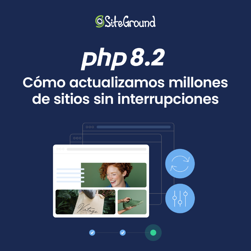 SiteGround_ES's tweet photo. Descubre cómo actualizamos toda nuestra infraestructura a PHP 8.2

El proceso incluyó:
🗓️ 88 días de preparación y actualizaciones
🔍 Comprobaciones de compatibilidad en millones de sitios web
🔄 Un proceso gradual y controlado para minimizar interrupciones

#SiteGround | #PHP82