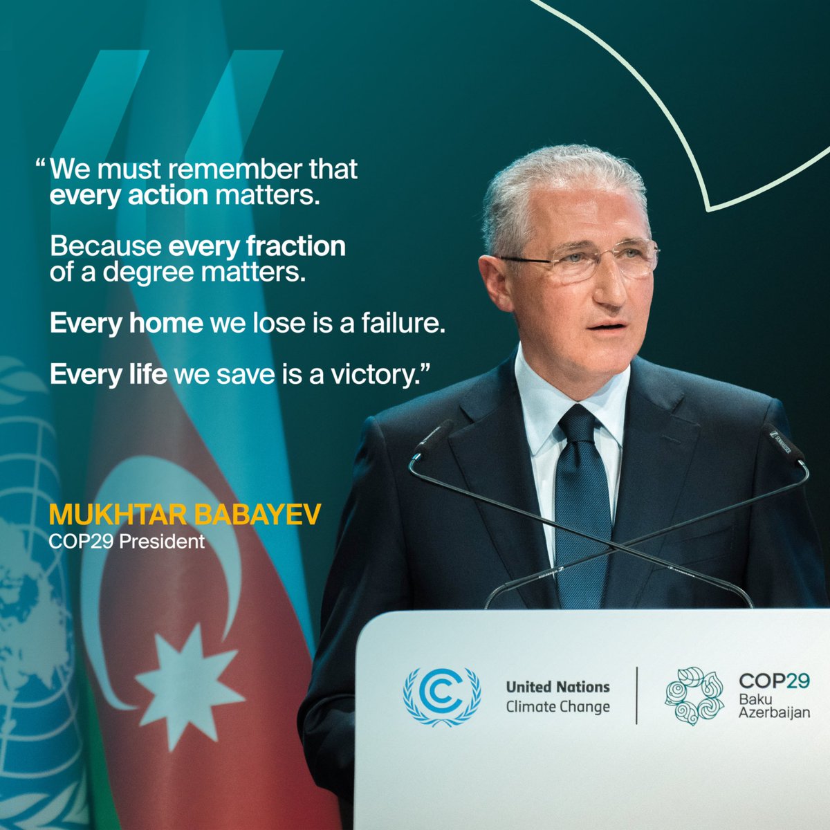In his opening address, COP29 President Mukhtar Babayev extended his gratitude to all Parties, Constituencies, Observers, civil society members, Indigenous Peoples, and everyone dedicated to advancing our global #climateaction agenda, for joining us in Baku for #COP29Azerbaijan.