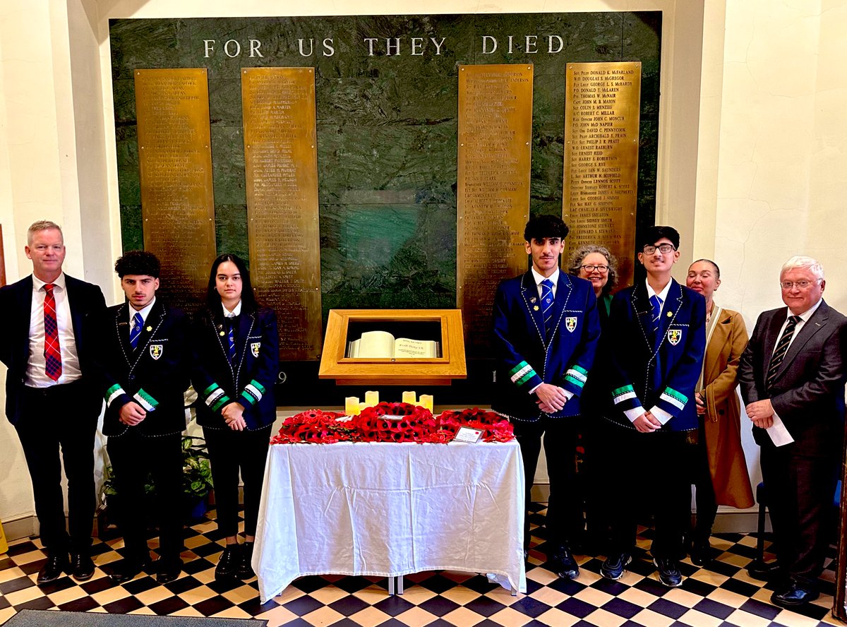 morganacademy1's tweet image. A moving school remembrance service this morning involving all S5&amp;amp;6 students and impeccably observed. #WeWillRememberThem 🦌
