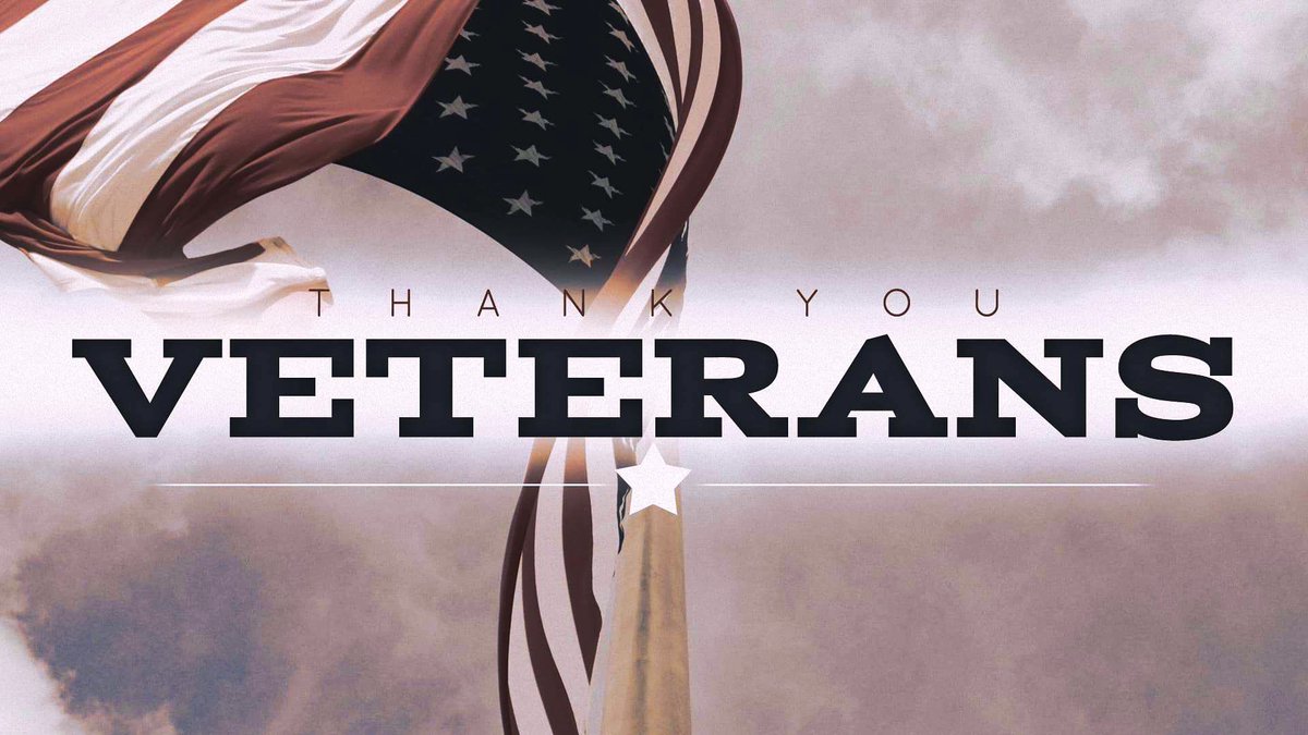 We are thankful for your service! Thank you veterans.