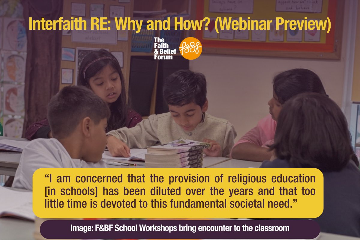 Along with a collaborative of RE partners, F&amp;BF is leading on a new initiative: Interfaith Week for Schools. 

Education is the cornerstone of society and so we are asking hard questions. We begin with "Interfaith RE: Why &amp; How?"

i.mtrbio.com/koxapicpnh

#InterfaithWeek2024