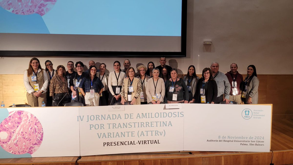 🍀Nuestra vicepresidenta <a href="/fidemiron/">𝔽𝕚𝕕𝕖 𝕄𝕚𝕣𝕠́𝕟</a> estuvo en la IV Jornada de Amiloidosis por TTR variante, organizada por <a href="/AndradeBaleares/">Asociación Balear de la Enfermedad de Andrade</a>.

👉Abordamos la optimización de la atención médica en amiloidosis portranstirretina variante, subrayando la importancia de los CSUR.